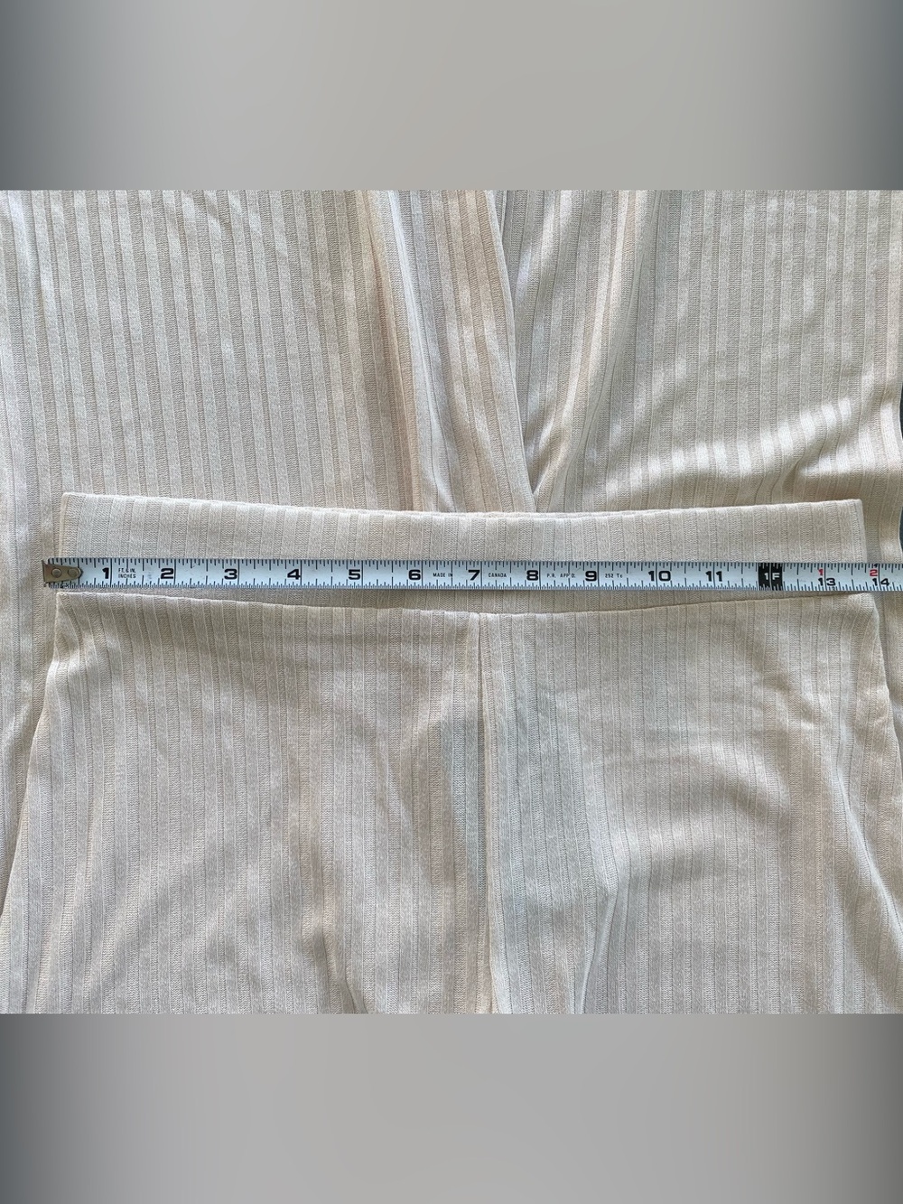 H&M Wide-Leg Ribbed Trousers - Picture 3 of 4